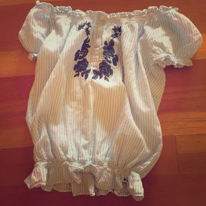 off the shoulder top!!